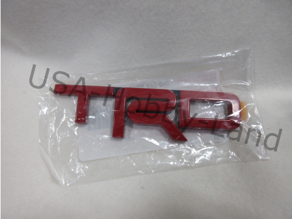 Toyota トヨタ 全年式 全車種対象 Trd エンブレム レッド Pt413 351 02 珍しい