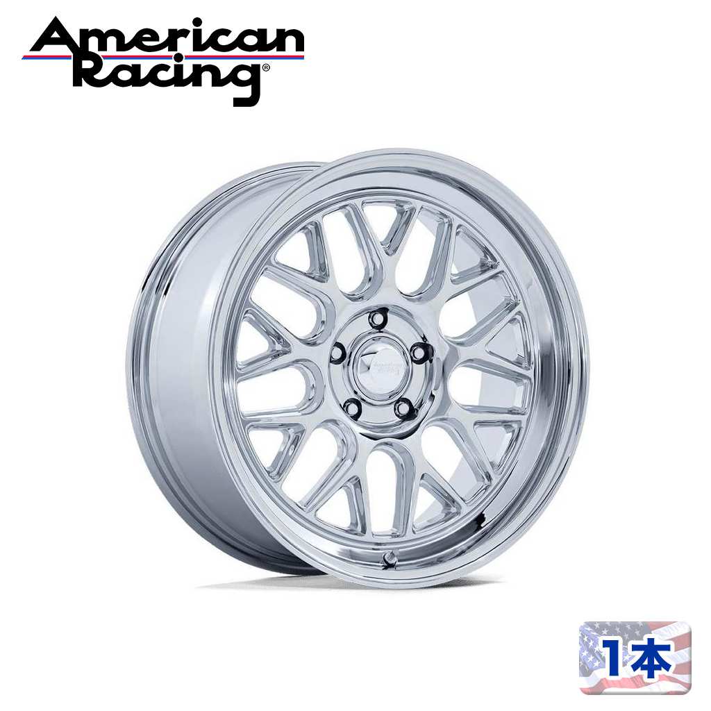 【American Racing 正規品】 18インチアルミホイール 1本 VN516 G-FORCE クローム 18×8J 5H 114.3 ±0 CB72.5