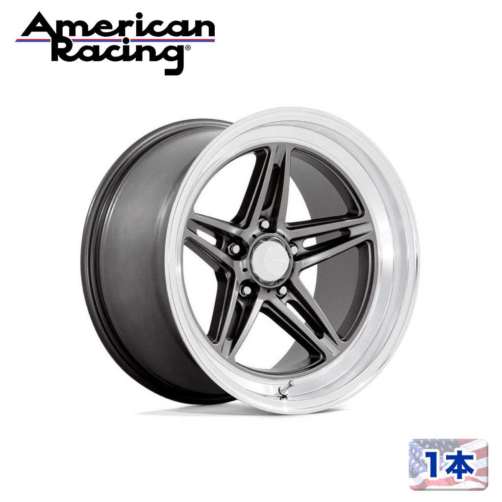 【American Racing(アメリカンレーシング)正規代理店】 20インチアルミホイール 1本 VN514 GROOVE 20×10J 5H127 +6 ANTHRACITE W/ DIAMOND CUT LIP 汎用