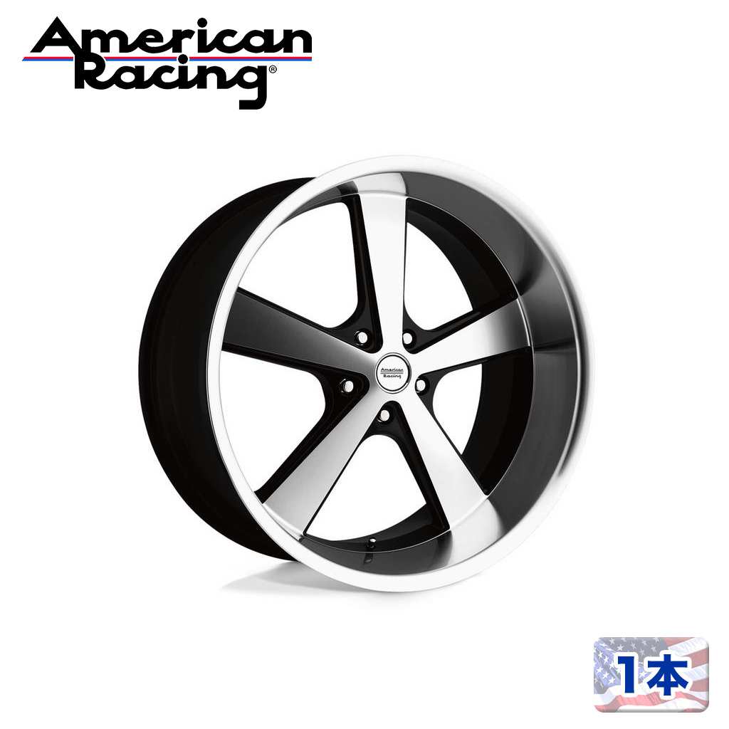 【American Racing 正規品】 20インチアルミホイール 1本 VN701 NOVA グロスブラックマシンド 20×10J 5H 127 +18 CB78.1