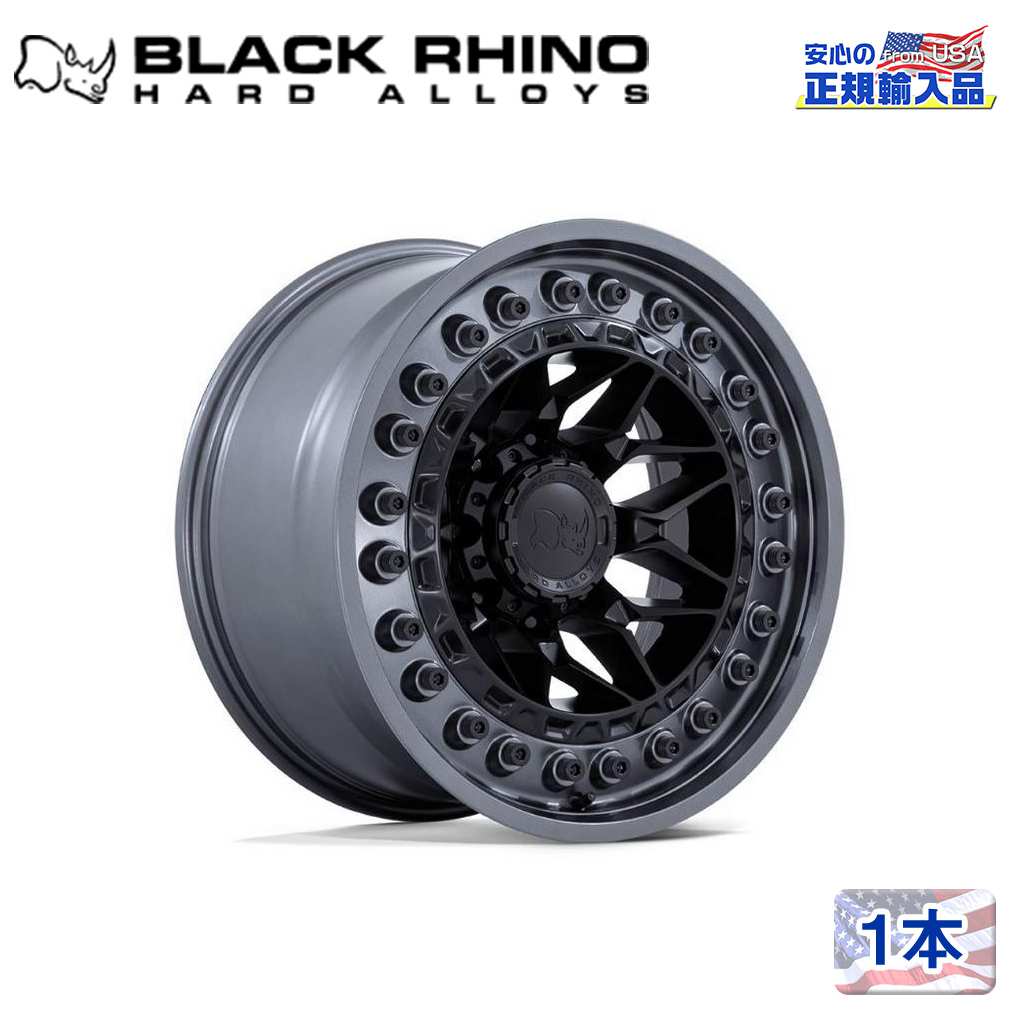 【Black Rhino(ブラックライノ)正規代理店】 18インチアルミホイール 1本 ALPHA 18×9J 8H 170 ±0 CB125.1 汎用