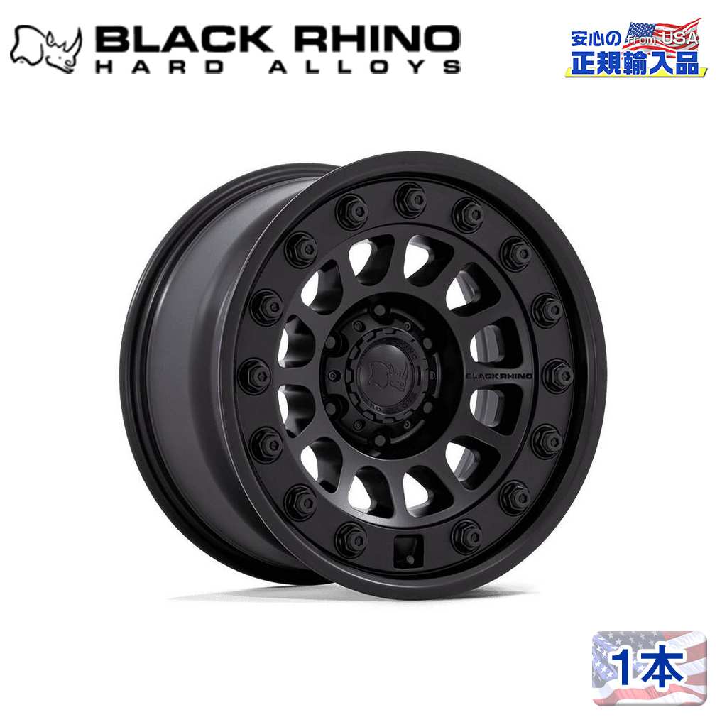 【Black Rhino 正規品】 17インチホイール 1本 BR012 OUTBACK 17×8.5 6H 139.7 -10 CB106.1 MATTE BLACK/マットブラック 汎用/BR012MX17856810N