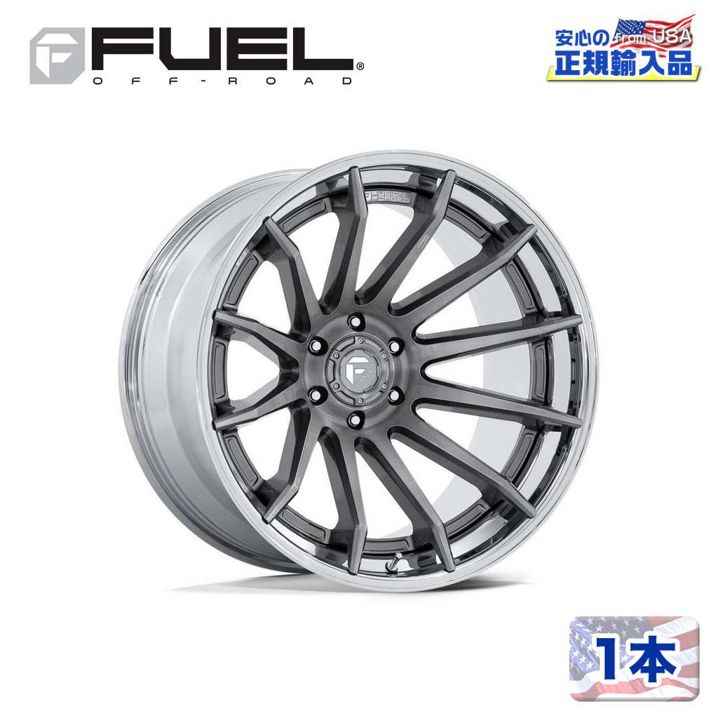 【FUEL OFFROAD (フューエルオフロード) 正規代理店】24インチホイール 1本FC403 BURN 24&times;12 6H 135 -44 CB87.1PLATINUM W/ CHROME LIP(プラチナム/クロームリップ)汎用/FC403AP24126344N｜USATIRESHOP