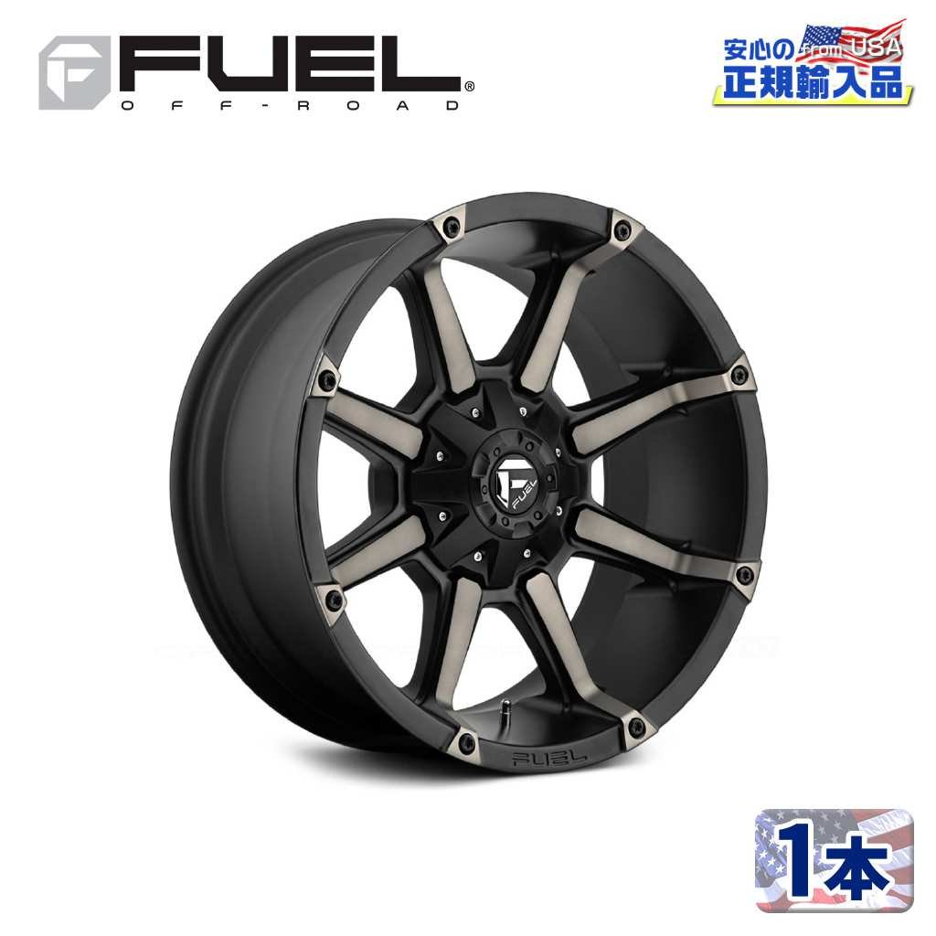 【FUEL OFFROAD (フューエルオフロード) 正規代理店】 18インチアルミホイール 1本 D556 COUPLER カプラー 18×9 6H135/139.7 +1 CB106.1 MATTE BLACK DOUBLE DARK TINT 汎用/D55618909850