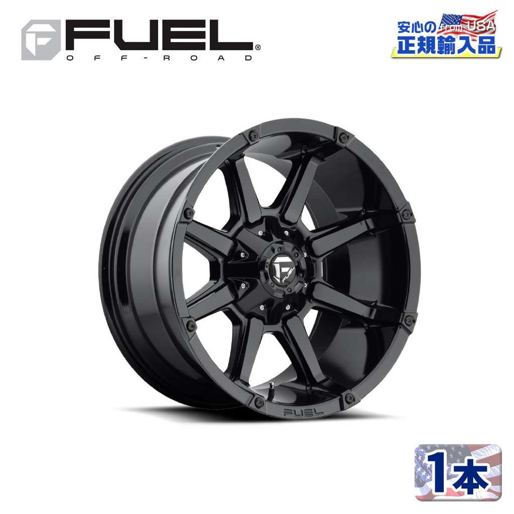 【FUEL OFFROAD (フューエルオフロード) 正規代理店】 18インチアルミホイール 1本 D575 COUPLER カプラー 18×9 5H114.3/127 -12 CB78.1 グロスブラック 汎用/D57518902645