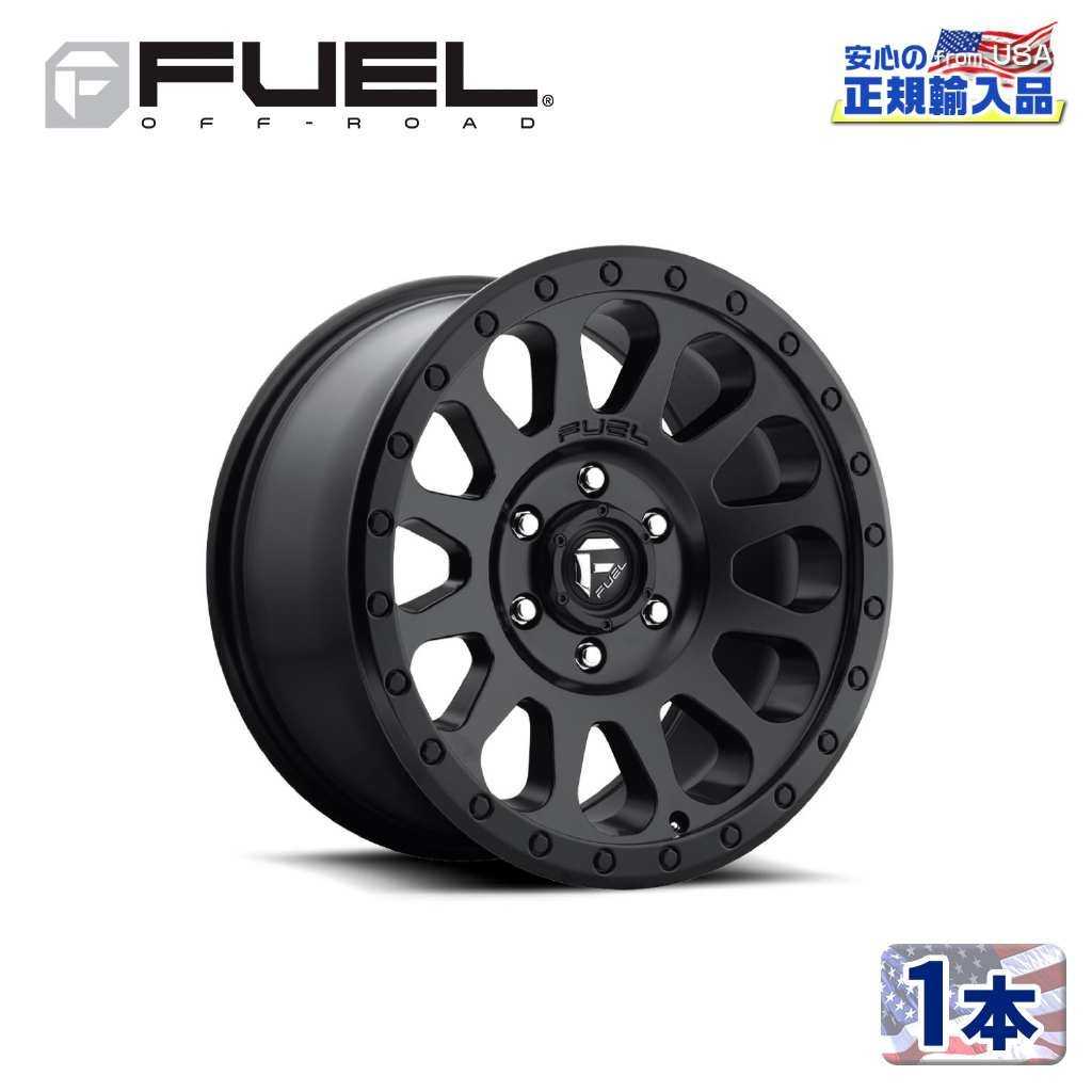 【FUEL OFFROAD (フューエルオフロード) 正規代理店】 18インチアルミホイール 1本 D579 VECTOR ベクター 18×9 5H127 +1 CB78.1 マットブラック 汎用/D57918907350