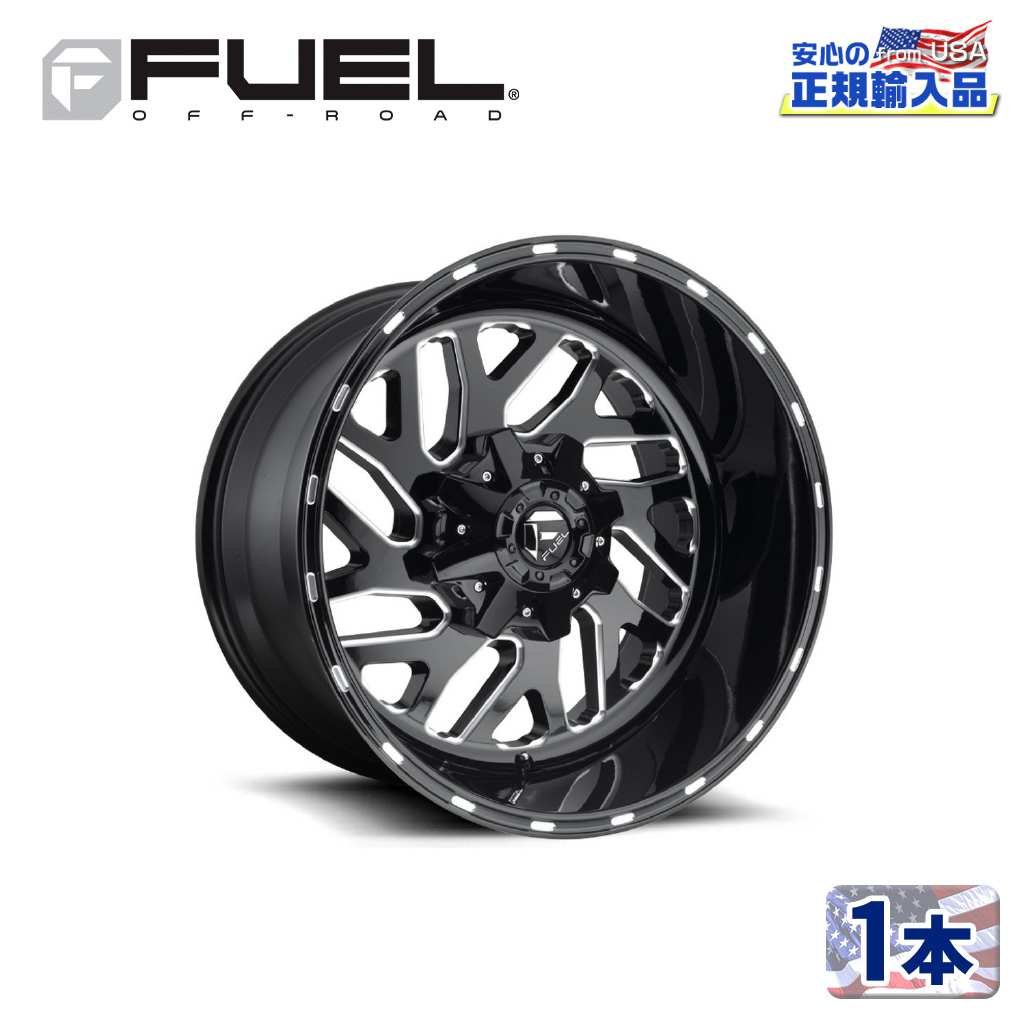 【FUEL OFFROAD (フューエルオフロード) 正規代理店】 22インチアルミホイール 1本 D581 TRITON トライトン 22×8.25 8H165.1 +105 CB121.5 グロスブラックミルド 汎用/D58122828D
