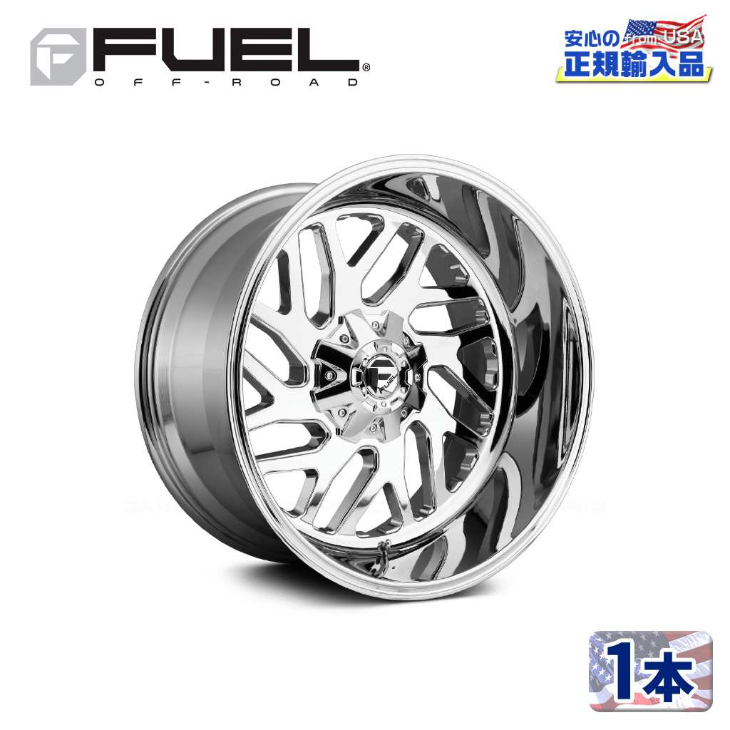 【FUEL OFFROAD (フューエルオフロード) 正規代理店】 22インチアルミホイール 1本 D609 TRITON トライトン 22×12 8H180 -43 CB124.2 CHROME PLATED 汎用/D60922201847