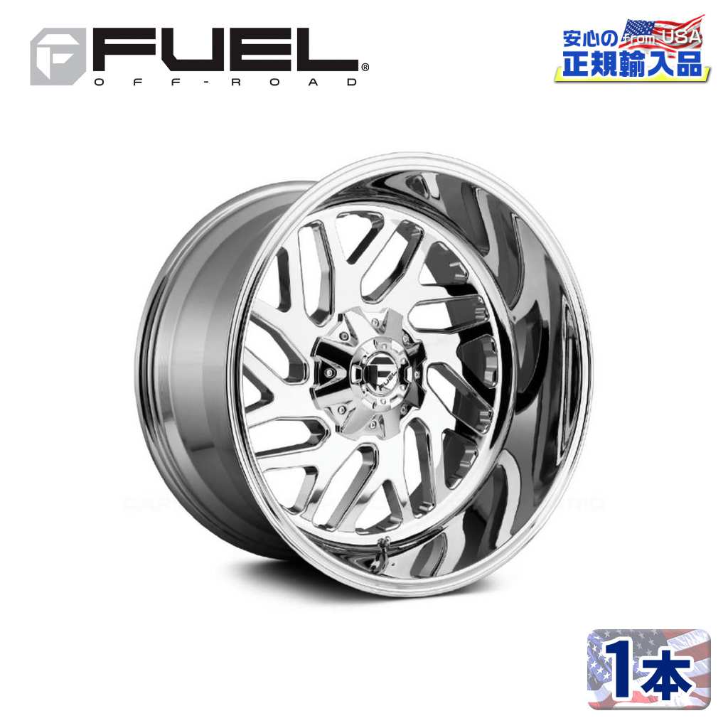 【FUEL OFFROAD（フューエルオフロード）正規輸入総代理店】 22インチアルミホイール 1本 汎用 D609 TRITON トライトン クロームメッキ 22×12 5H 139.7/150 -43 CB110.1