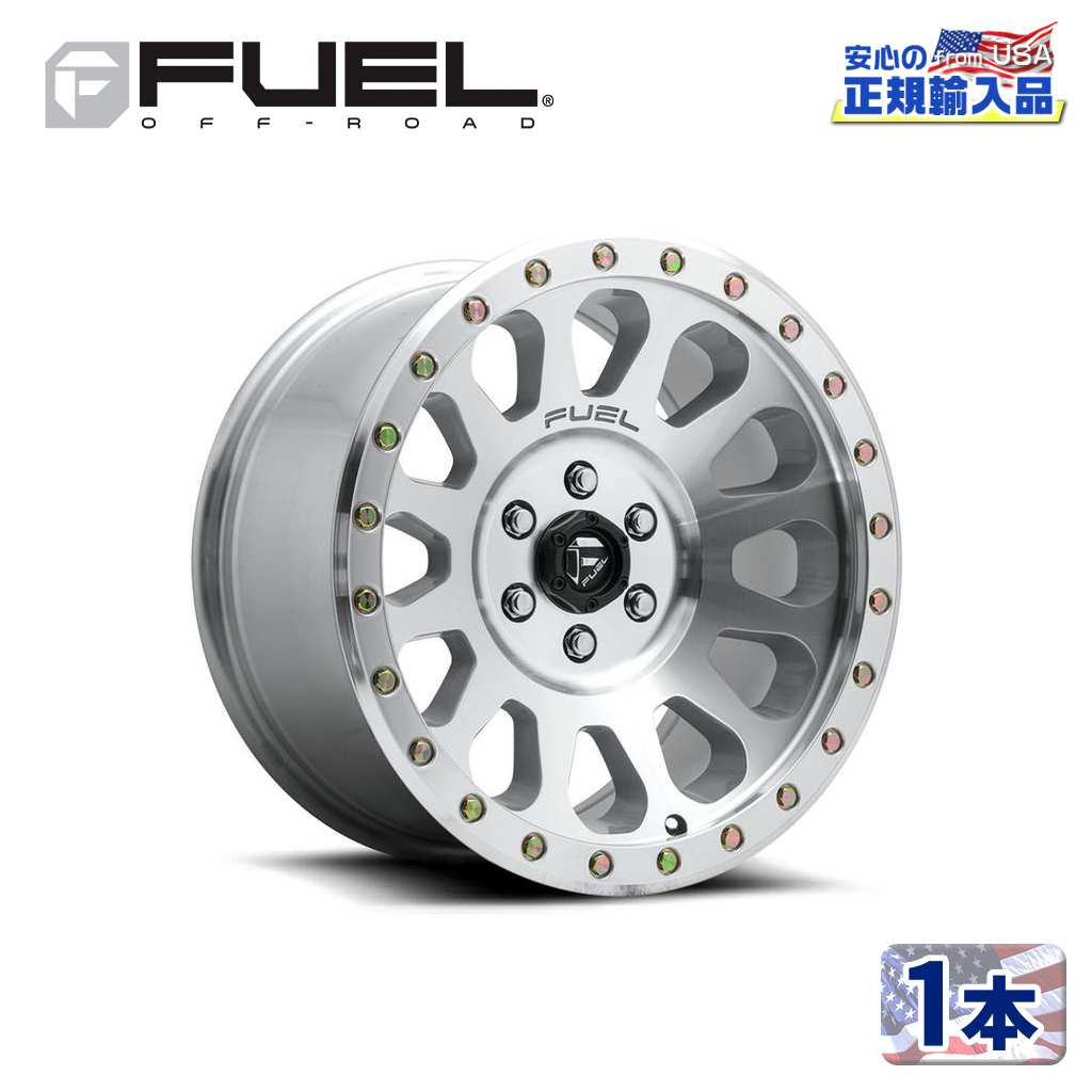 【FUEL OFFROAD（フューエルオフロード）正規輸入総代理店】18インチアルミホイール 1本汎用 D647 VECTOR ベクター ダイアモンドカットマシーンW/クリア18&times;9 6H 139.7 +1 CB106.1｜USATIRESHOP
