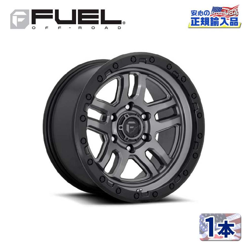 【FUEL OFFROAD (フューエルオフロード) 正規代理店】18インチアルミホイール 1本D701 AMMO18&times;9 6H135 +20 CB87.1MATTE GUN METAL BLACK BEAD RING 汎用/D70118908957｜USATIRESHOP 46,563円