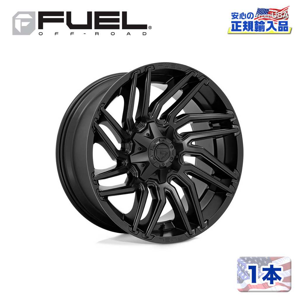 【FUEL OFFROAD (フューエルオフロード) 正規代理店】22インチアルミホイール 1本D775 TYPHOON(タイフーン)22&times;12 6H135/139.7 -44 CB106.1マットブラック 汎用/D77522209847｜USATIRESHOP