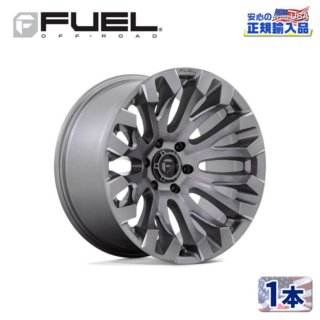 【FUEL OFFROAD（フューエルオフロード）正規輸入総代理店】18インチアルミホイール 1本汎用 D830 QUAKE クエイク プラチナ18&times;9 6H 135 +1 CB87.1｜USATIRESHOP 48,807円