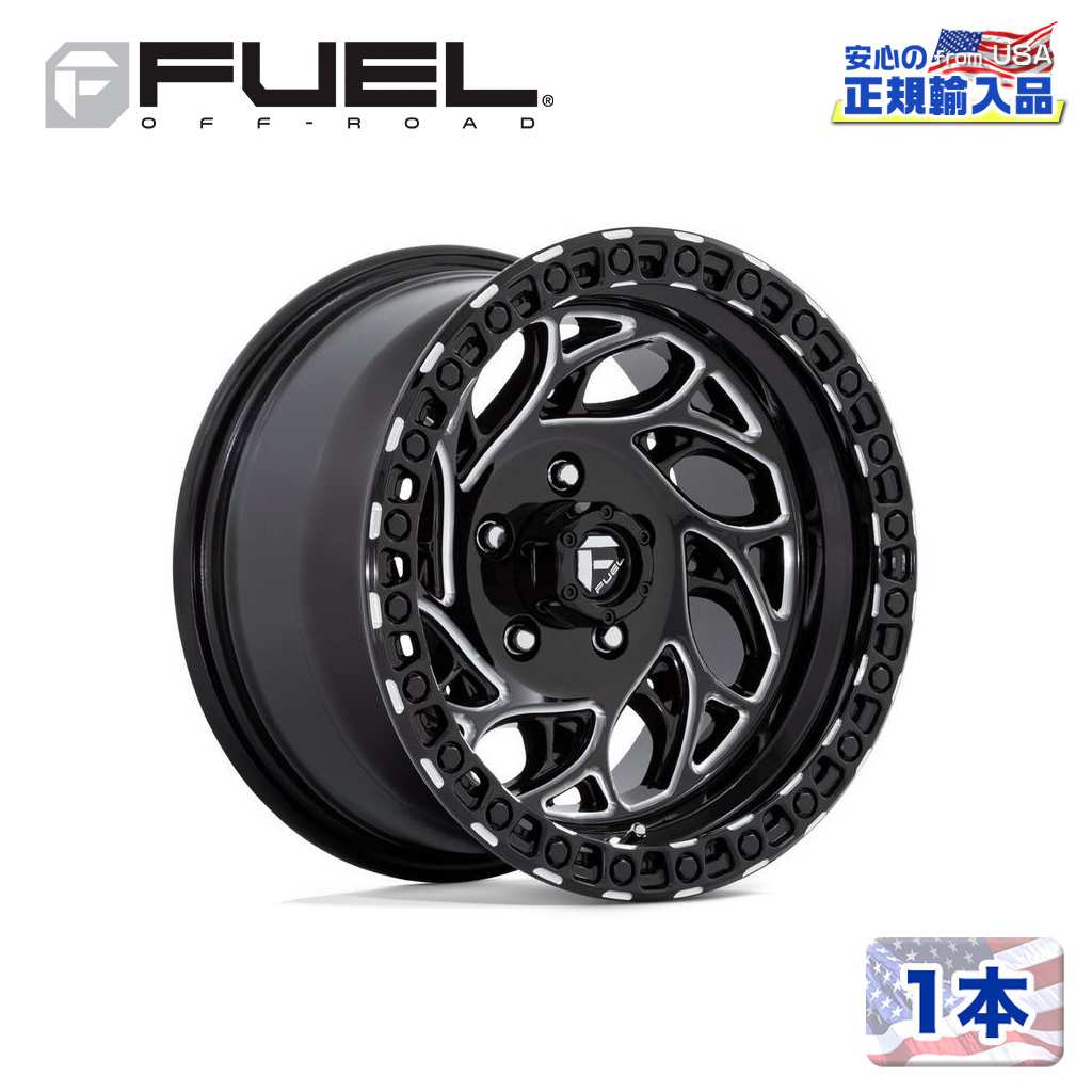 【FUEL OFFROAD (フューエルオフロード) 正規代理店】20インチホイール 1本D840 RUNNER OR 20×9 6H 139.7 +1 CB106.1GLOSS BLACK MILLED(グロスブラックミルド)汎用/D84020908450|USATIRESHOP