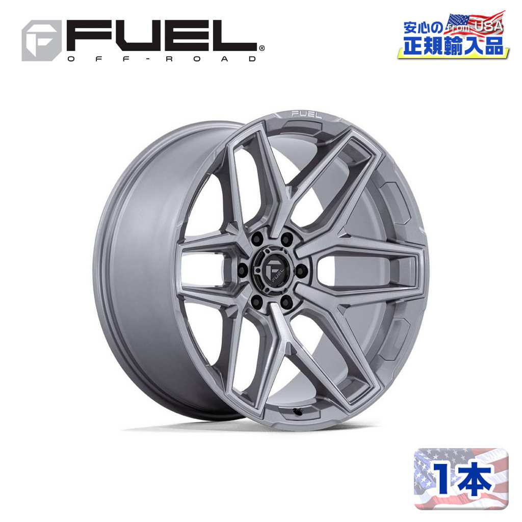 【FUEL OFFROAD (フューエルオフロード) 正規代理店】20インチホイール 1本FLUX 20&times;10 8H 165.1 -18 CB125.1PLATINUM(プラチナム)汎用/FC854AX20108018N｜USATIRESHOP