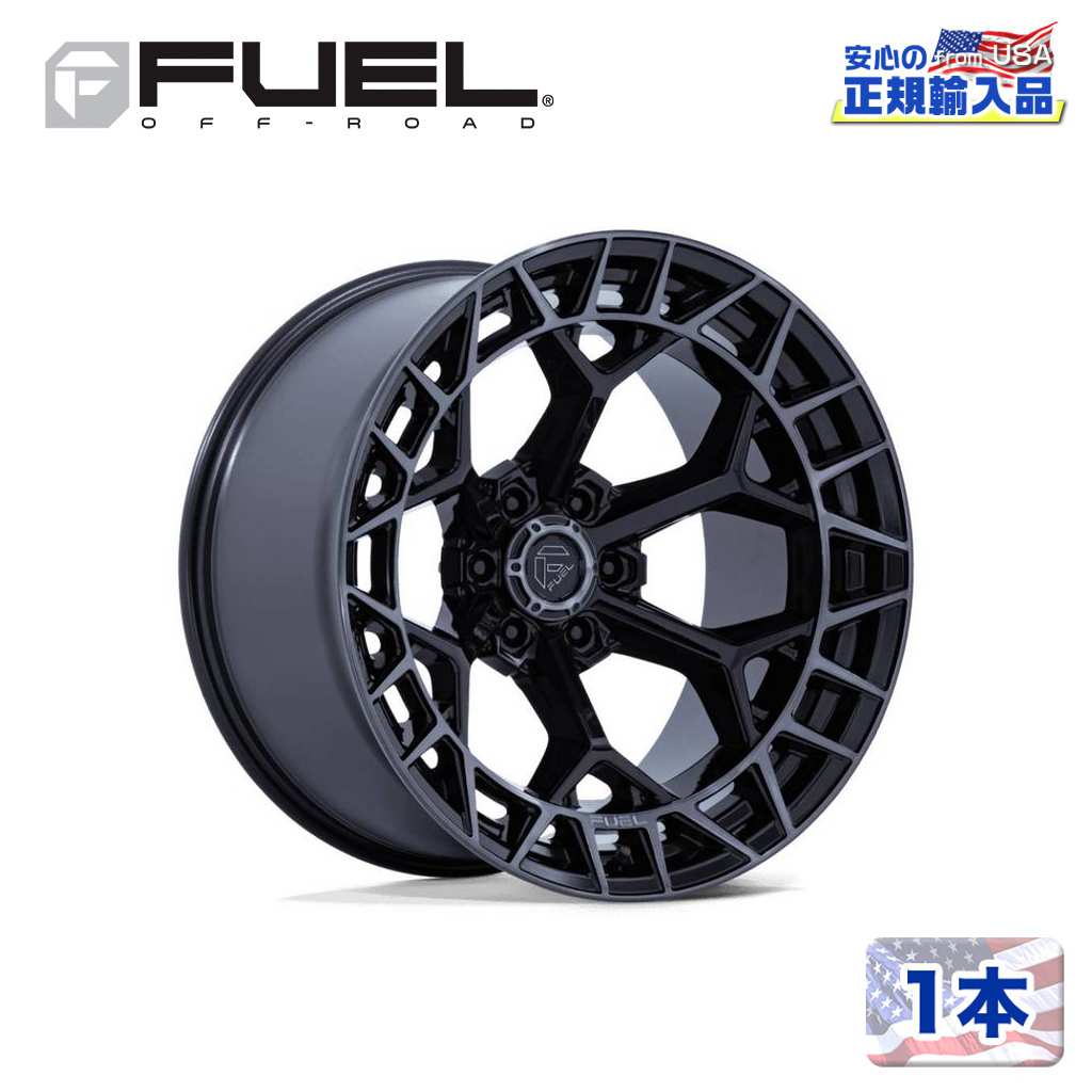 【FUEL OFFROAD (フューエルオフロード) 正規代理店】20インチホイール 1本FC873 CHARGER 20×9 6H 135 +20 CB87.1GLOSS BLACK BRUSHED DARK TINT(グロスブラックブラッシュド ダークティント)汎用/FC873BT20906320|USATIRESHOP