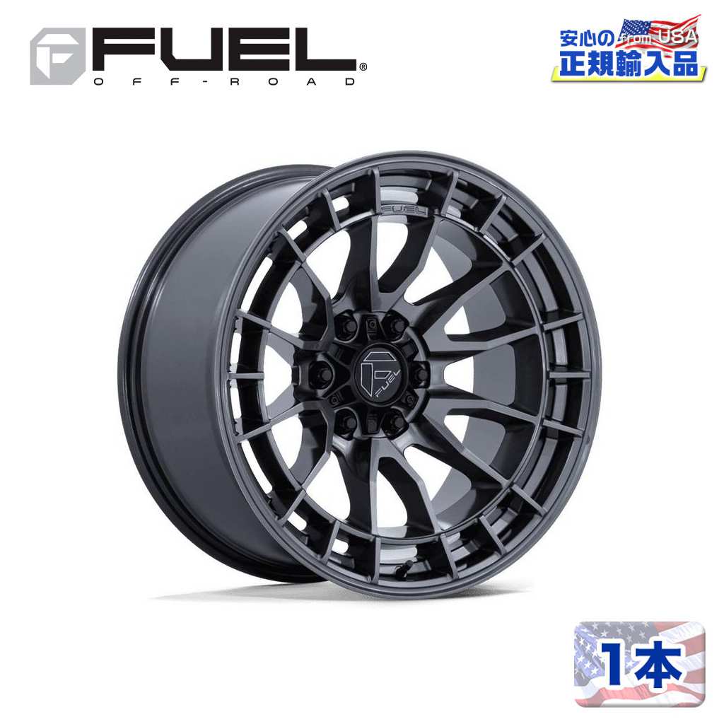【FUEL OFFROAD 正規品】 20インチ アルミホイール 1本 FC888 REVOLT 20×10 6H 135 -18 CB87.1 GLOSS GUNMETAL(グロスガンメタル) 汎用/FC888AX20106318N