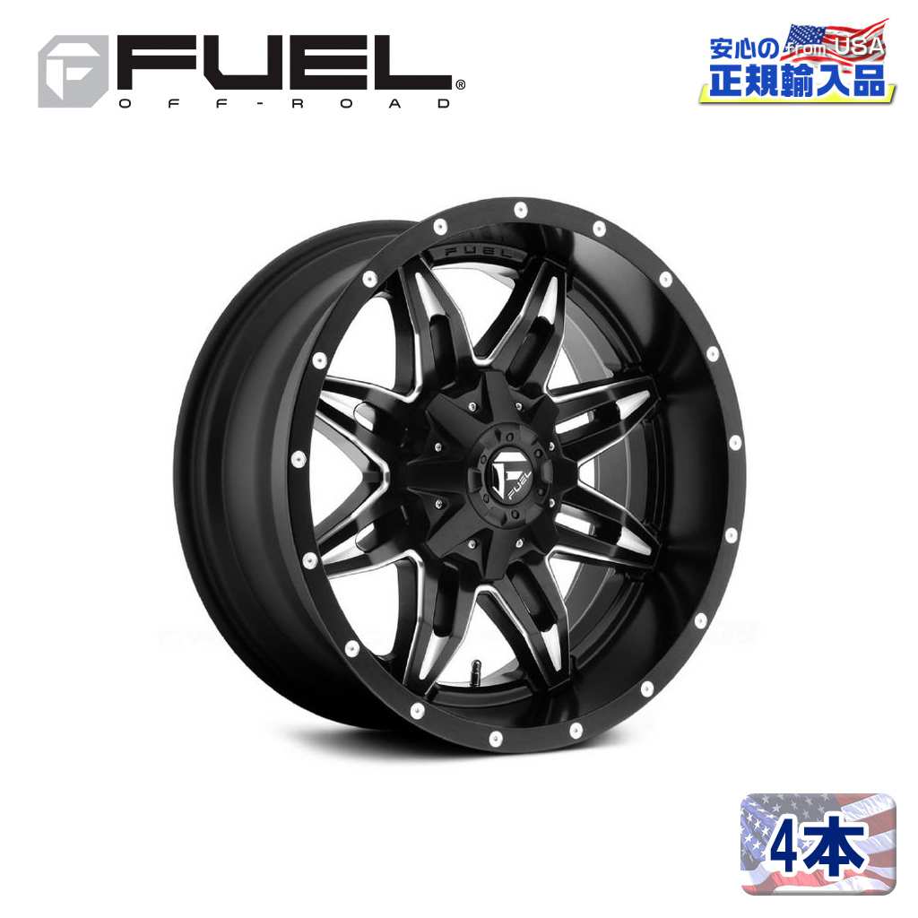 【FUEL OFFROAD (フューエルオフロード) 正規代理店】 20インチアルミホイール 4本セット D567 LETHAL リーサル 20×9 8H180 +20 CB125.1 マットブラックミルド 汎用/D56720901857 188,870円