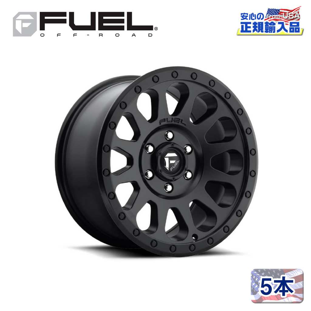 【FUEL OFFROAD (フューエルオフロード) 正規代理店】 20インチアルミホイール 5本セット D579 VECTOR ベクター 20×9 6H135 +20 CB87.1 マットブラック 汎用/D57920908957