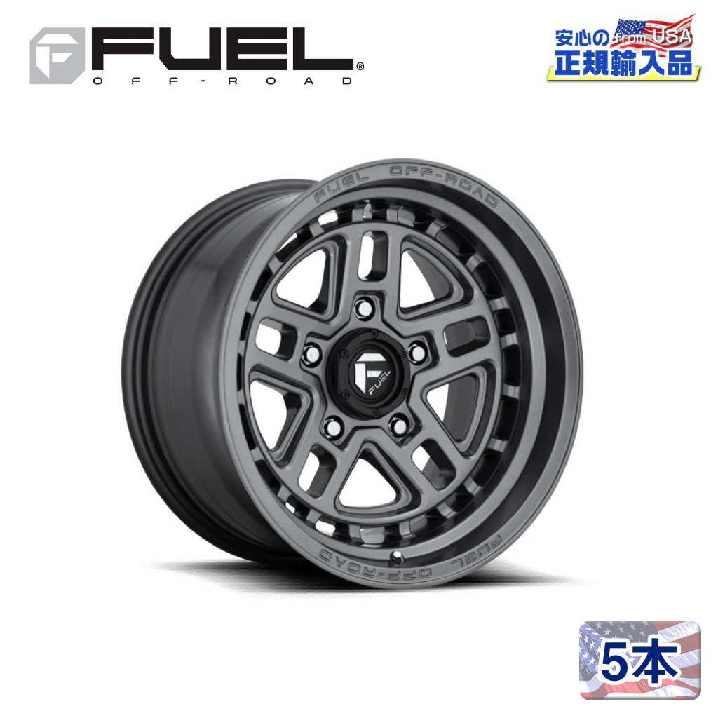 【FUEL OFFROAD (フューエルオフロード) 正規代理店】17インチアルミホイール 5本セットD668 NITRO ナイトロ17&times;9 6H139.7 -12 CB106.1MATTE GUN METAL 汎用/D66817908445｜USATIRESHOP