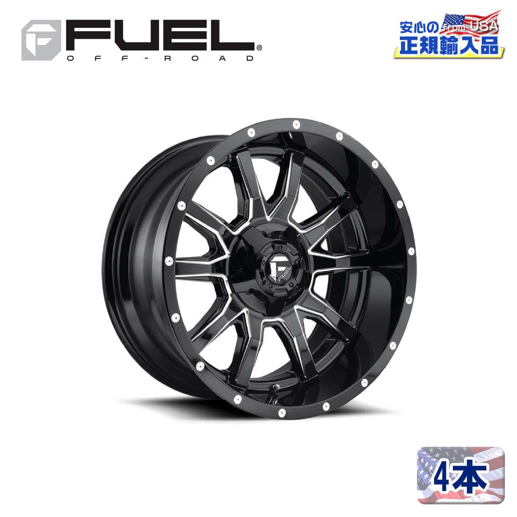 【FUEL OFFROAD (フューエルオフロード) 正規代理店】 20インチアルミホイール 4本セット D694 COVERT コバート 20×9 5H127 +1 CB71.5 マットブラック 汎用/D69420907550