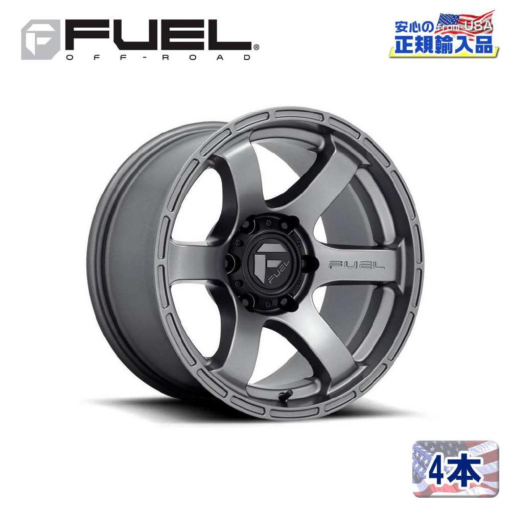 【FUEL OFFROAD (フューエルオフロード) 正規代理店】20インチアルミホイール 4本セットD767 RUSH20&times;9 6H135 +1 CB87.1MATTE GUN METAL 汎用/D76720908950｜USATIRESHOP