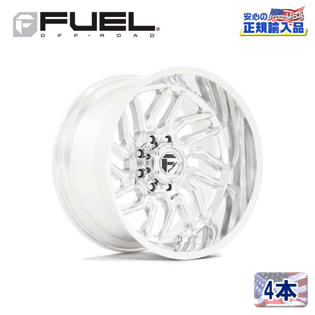 【FUEL OFFROAD（フューエルオフロード）正規輸入総代理店】20インチアルミホイール 4本汎用 D809 HURRICANE ハリケーン ポリッシュミルド20&times;9 5H 139.7 +1 CB78.1｜USATIRESHOP