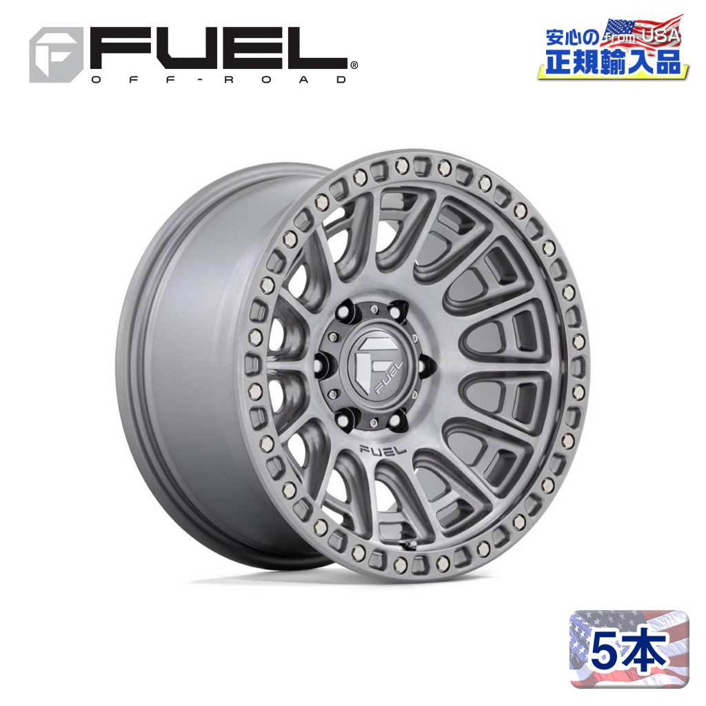 【FUEL OFFROAD(フューエルオフロード)正規輸入総代理店】20インチアルミホイール 5本汎用 D833 CYCLE サイクル プラチナ20×9 6H 139.7 +1 CB106.1|USATIRESHOP