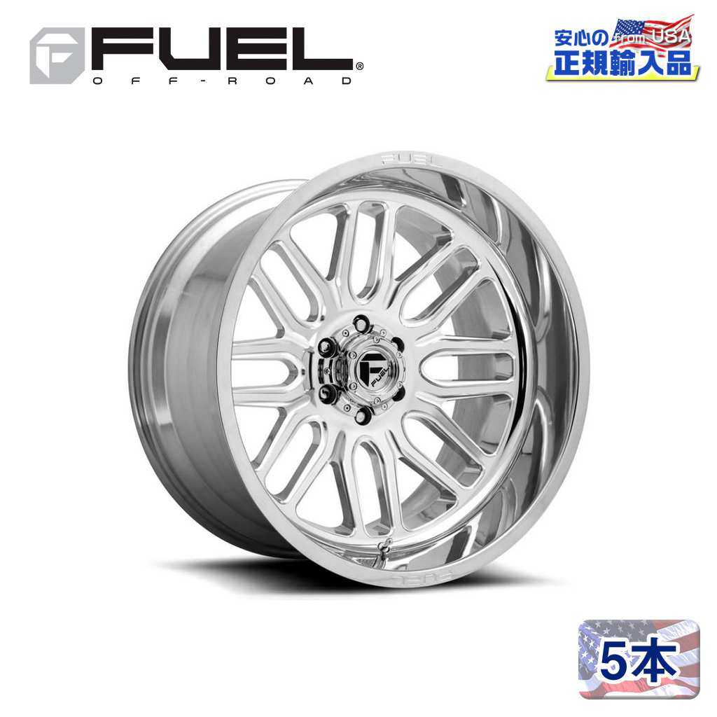 【FUEL OFFROAD（フューエルオフロード）正規輸入総代理店】 20インチアルミホイール 5本 汎用 D721 IGNITE イグナイト ハイラスターポリッシュ 20×10 6H 139.7 -19 CB106.1