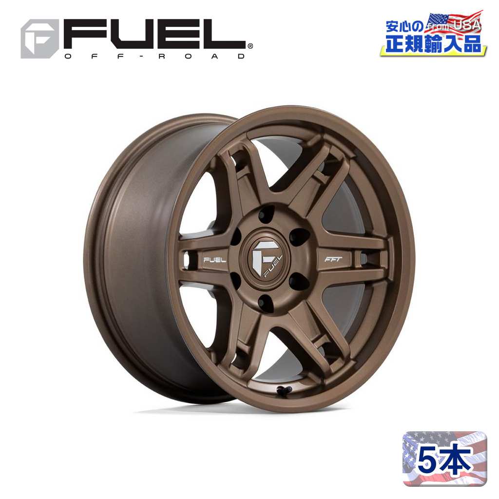 【FUEL OFFROAD（フューエルオフロード）正規輸入総代理店】 20インチアルミホイール 5本 汎用 D837 SLAYER スレイヤー マットブロンズ 20×9 5H 127 +1 CB71.5