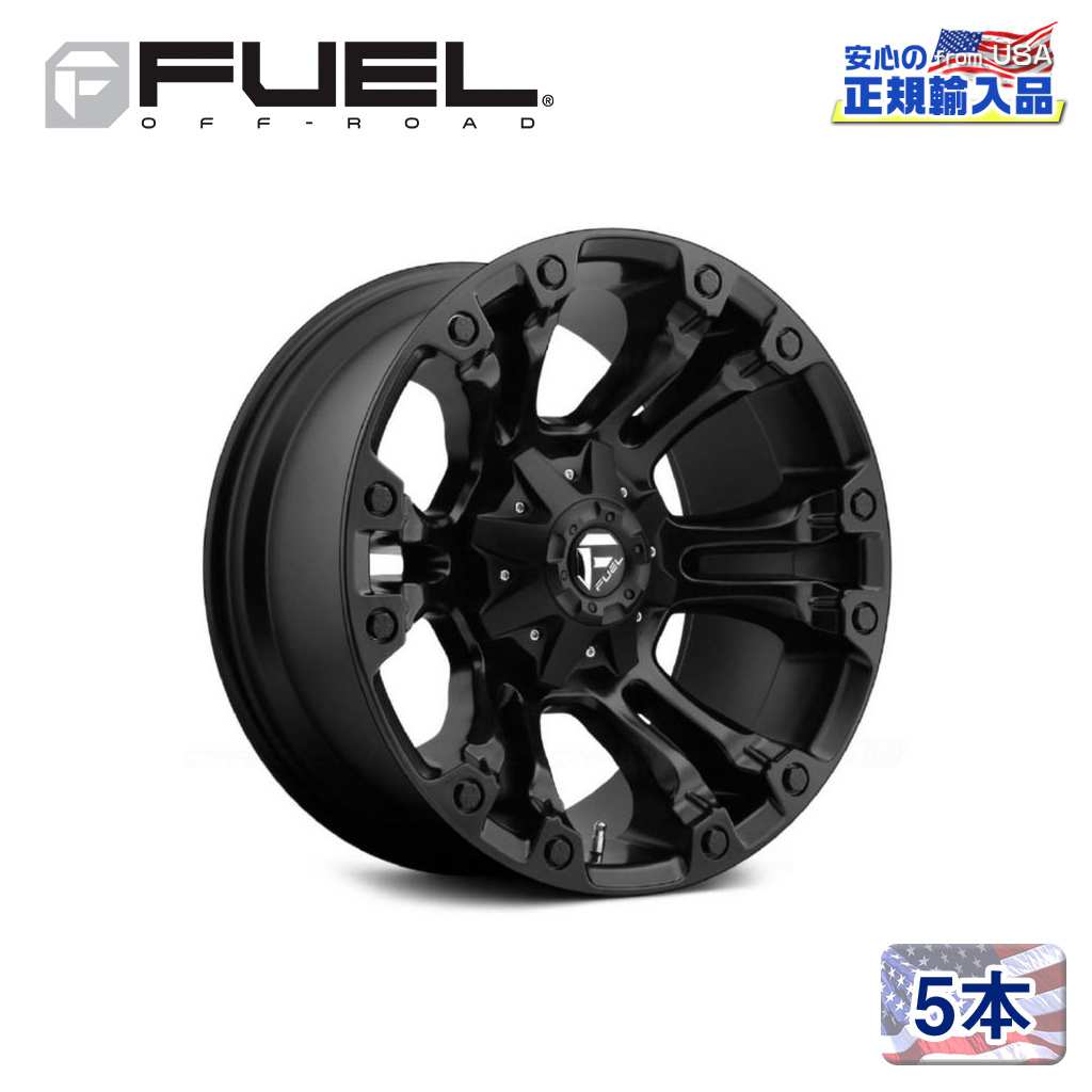 【FUEL OFFROAD(フューエルオフロード)正規輸入総代理店】22インチアルミホイール 5本汎用 D560 VAPOR ベイパー マットブラック22×10 6H 135/139.7 -19 CB106.1|USATIRESHOP