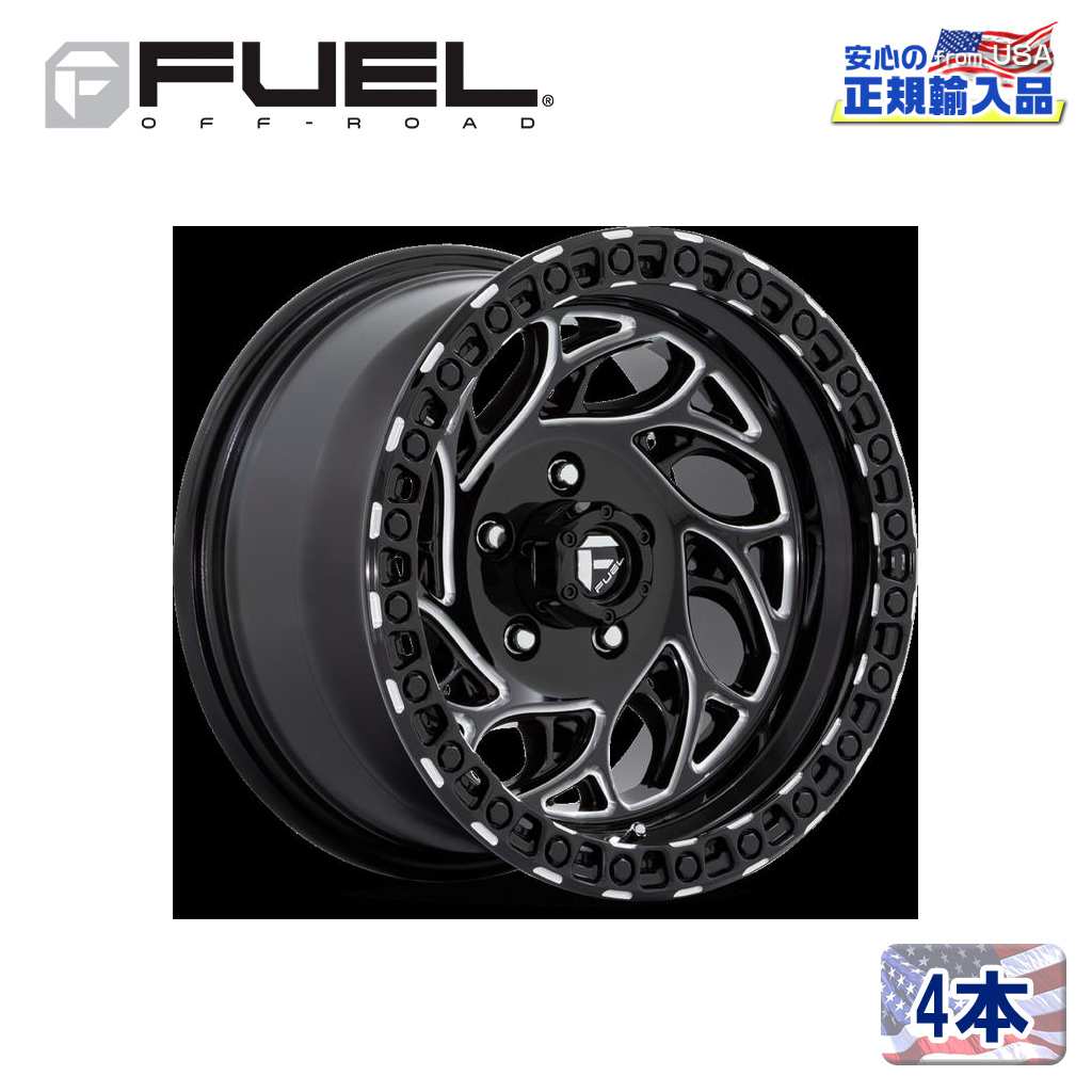 【FUEL OFFROAD (フューエルオフロード) 正規代理店】15インチアルミホイール 4本セットD840 RUNNER OR15&times;10 5H139.7 -43 CB108MATTE BRONZE WITH BLACK RING 汎用/D84015008537｜USATIRESHOP