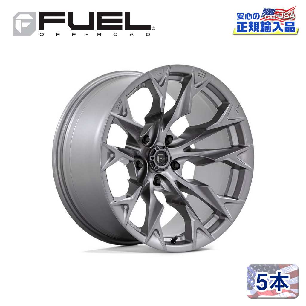 【FUEL OFFROAD (フューエルオフロード) 正規代理店】 20インチアルミホイール 5本セット D806 FLAME 5(フレーム ファイブ) 20×10 5H127 -18 CB71.5 プラチナム 汎用/D80620007547 236,088円