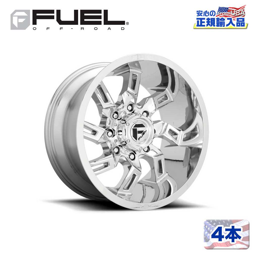 【FUEL OFFROAD (フューエルオフロード) 正規代理店】20インチアルミホイール 4本D746 LOCKDOWN 20&times;10 8H165.1 -18 CB125.1クローム/CHROME 汎用｜USATIRESHOP 226,270円