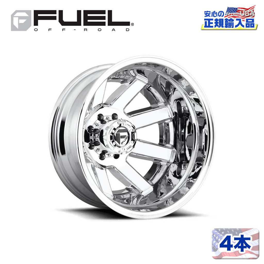 【FUEL OFFROAD (フューエルオフロード) 正規代理店】 20インチホイール 4本セット D536 MAVERICK 20×8.25 10H 225 +105 CB170.1 CHROME PLATED(クロムメッキ) 汎用/D5362082A9