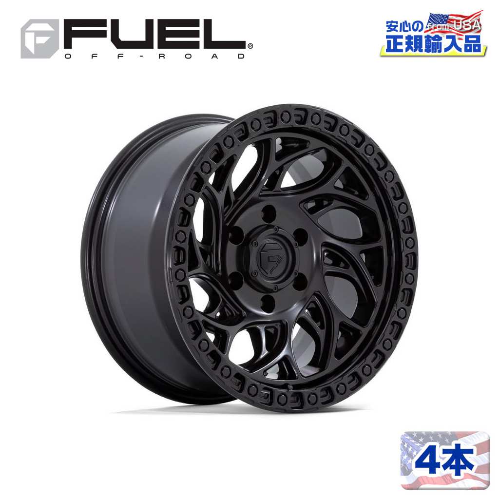 【FUEL OFFROAD (フューエルオフロード) 正規代理店】20インチホイール 4本セットD852 RUNNER OR 20×9 6H 135 +20 CB87.1BLACKOUT(ブラックアウト)汎用/D85220908957|USATIRESHOP