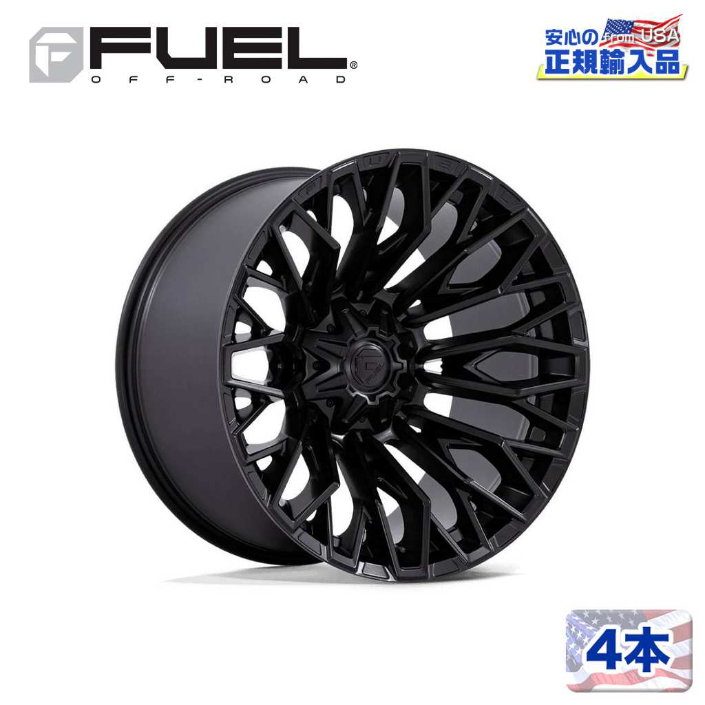 【FUEL OFFROAD (フューエルオフロード) 正規代理店】 20インチホイール 4本セット FC865 STRIKE 20×10 5H 127/139.7 -18 CB87.1 BLACKOUT(ブラックアウト) 汎用/FC865MX20108318N