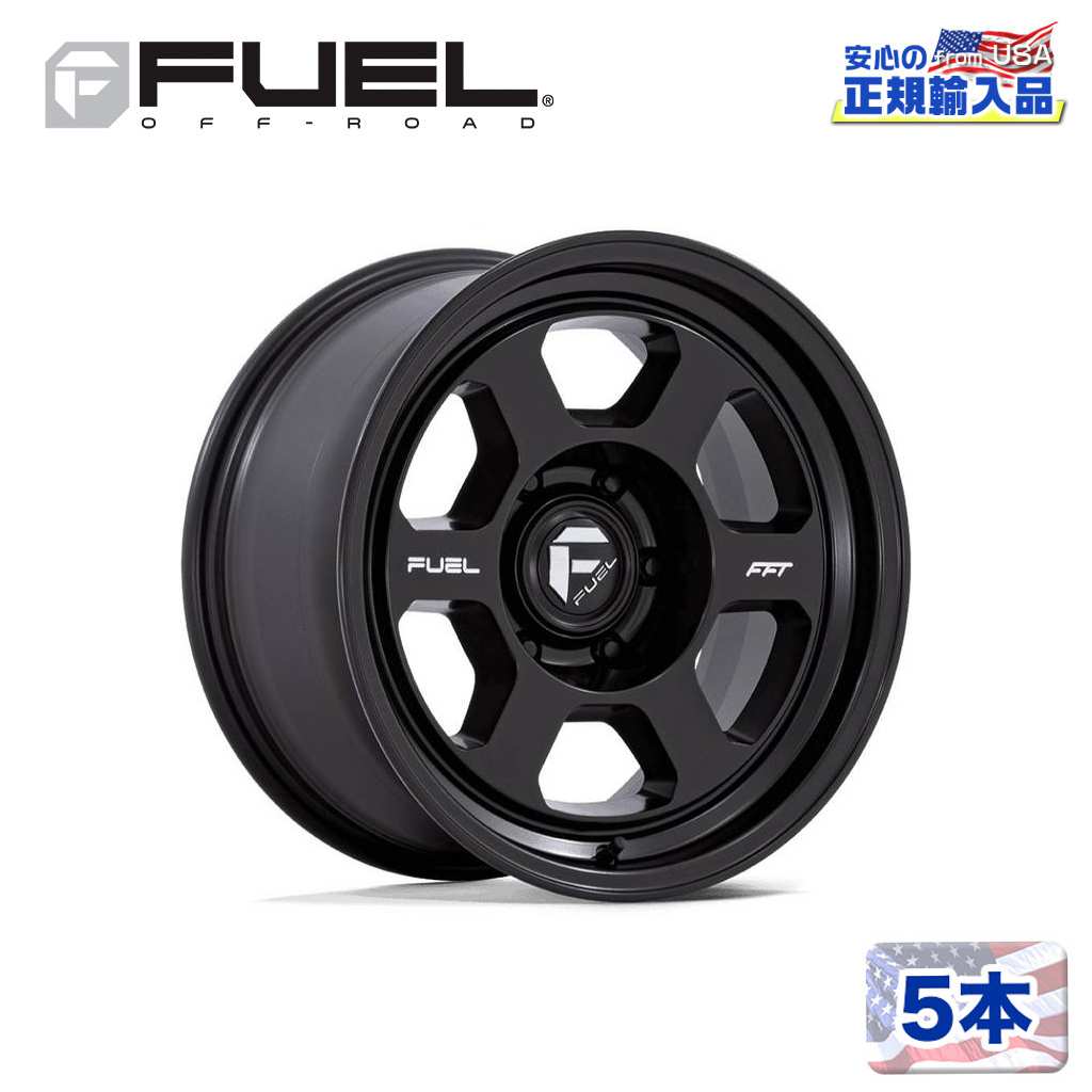 【FUEL OFFROAD (フューエルオフロード) 正規代理店】 18インチホイール 5本セット FC860 HYPE 18×8.5 6H 135 +10 CB87.1 MATTE BLACK(マットブラック) 汎用/FC860MX18856310