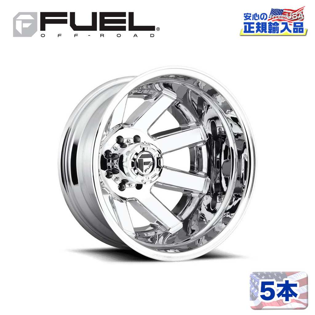 【FUEL OFFROAD (フューエルオフロード) 正規代理店】 20インチホイール 5本セット D536 MAVERICK 20×8.25 10H 225 -202 CB170.1 CHROME PLATED(クロムメッキ) 汎用/D5362082A935