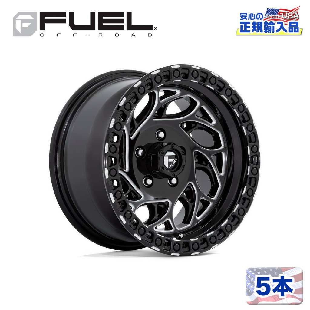 【FUEL OFFROAD (フューエルオフロード) 正規代理店】20インチホイール 5本セットD840 RUNNER OR 20&times;9 6H 139.7 +1 CB106.1GLOSS BLACK MILLED(グロスブラックミルド)汎用/D84020908450｜USATIRESHOP