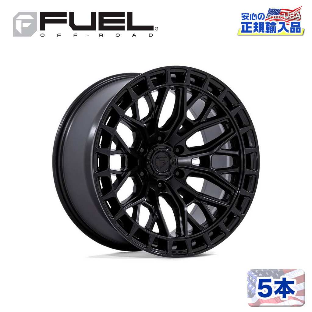 【FUEL OFFROAD (フューエルオフロード) 正規代理店】 17インチホイール 5本セット FC869 SIGMA 17×9 5H 127 +1 CB71.5 BLACKOUT W/ G-BLK LIP(ブラックアウト/グロスブラックリップ) 汎用/FC869MB17905001