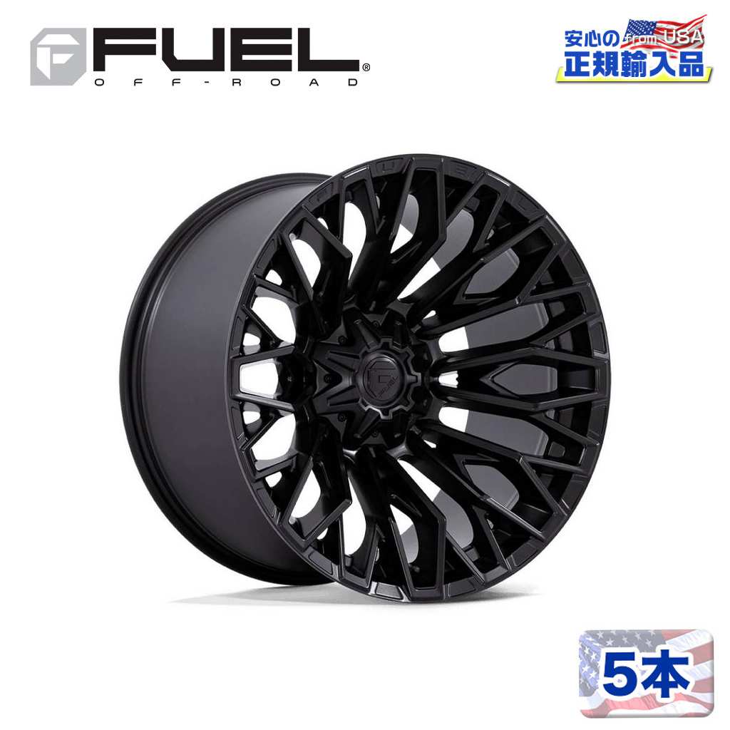 【FUEL OFFROAD (フューエルオフロード) 正規代理店】20インチホイール 5本セットFC865 STRIKE 20&times;9 8H 165.1 +1 CB125.1BLACKOUT(ブラックアウト)汎用/FC865MX20908001｜USATIRESHOP