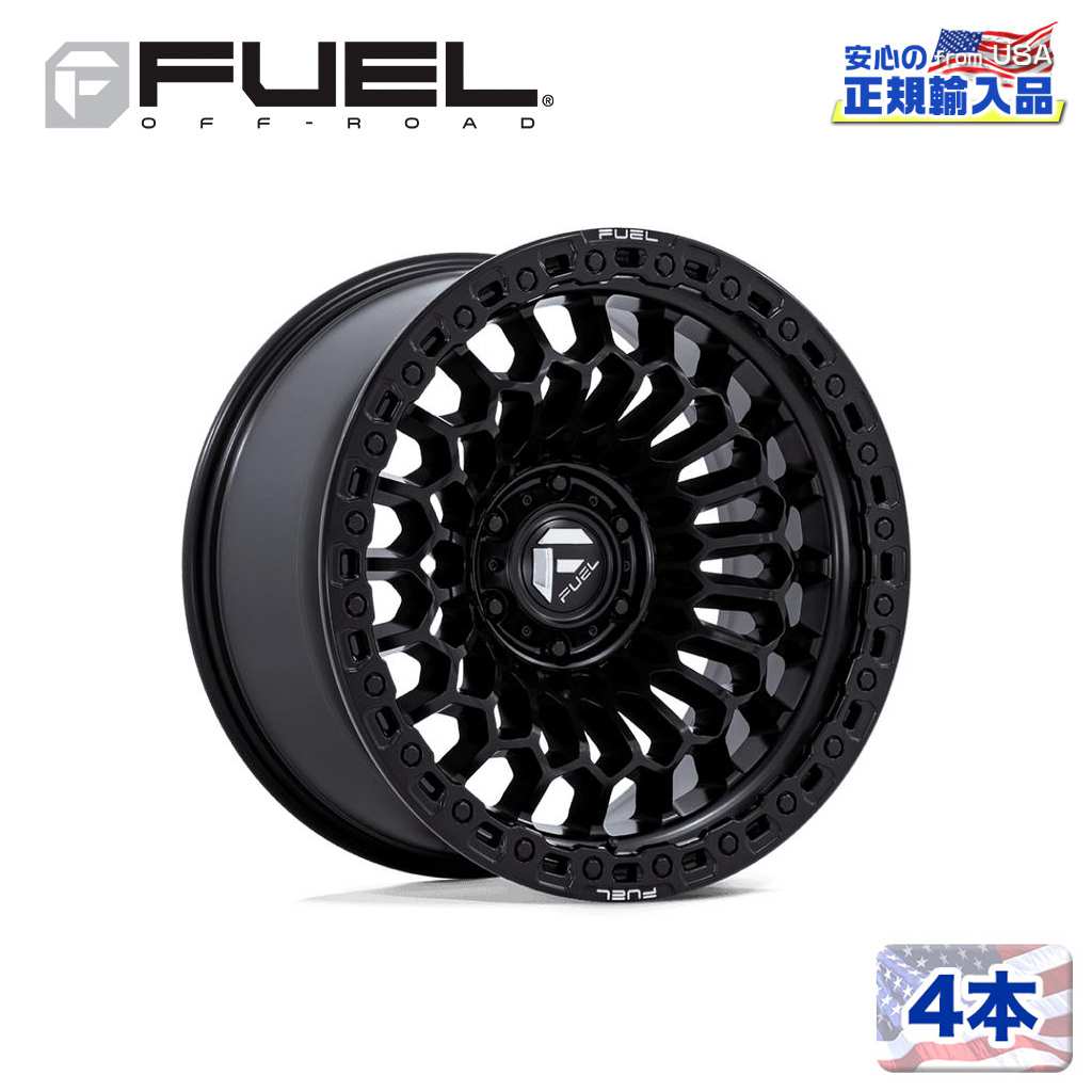 【FUEL OFFROAD (フューエルオフロード) 正規代理店】 20インチホイール 4本セット FC870 SINISTER 20×10 6H 139.7 -18 CB106.1 MATTE BLACK(マットブラック) 汎用/FC870MX20106818N 187,000円