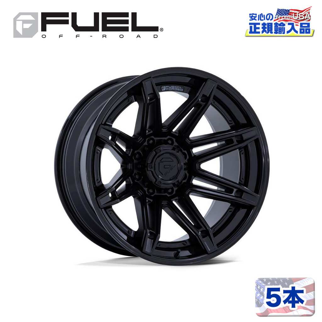 【FUEL OFFROAD (フューエルオフロード) 正規代理店】 20インチホイール 5本セット FC401 BRAWL 20×10 6H 135 -18 CB87.1 MATTE BLACK W/ GLOSS BLACK LIP(マットブラック/グロスブラックリップ) 汎用/FC401MX20106318N