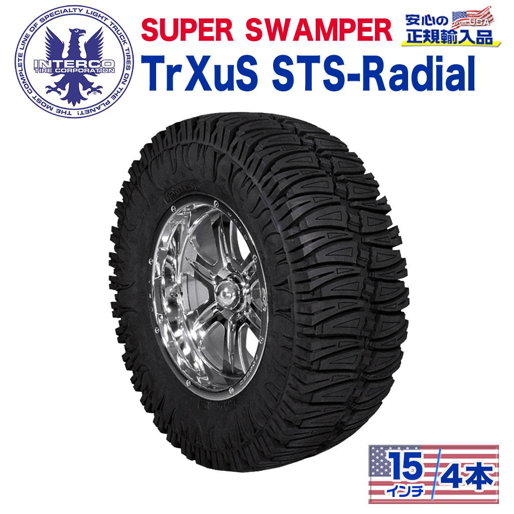 【INTERCO TIRE (インターコタイヤ) 日本正規輸入総代理店】 タイヤ4本 SUPER SWAMPER (スーパースワンパー) TrXuS STS - Radial (トラクサス ラジアル) 29x10.5R15LT ブラックレター ラジアル 142,000円