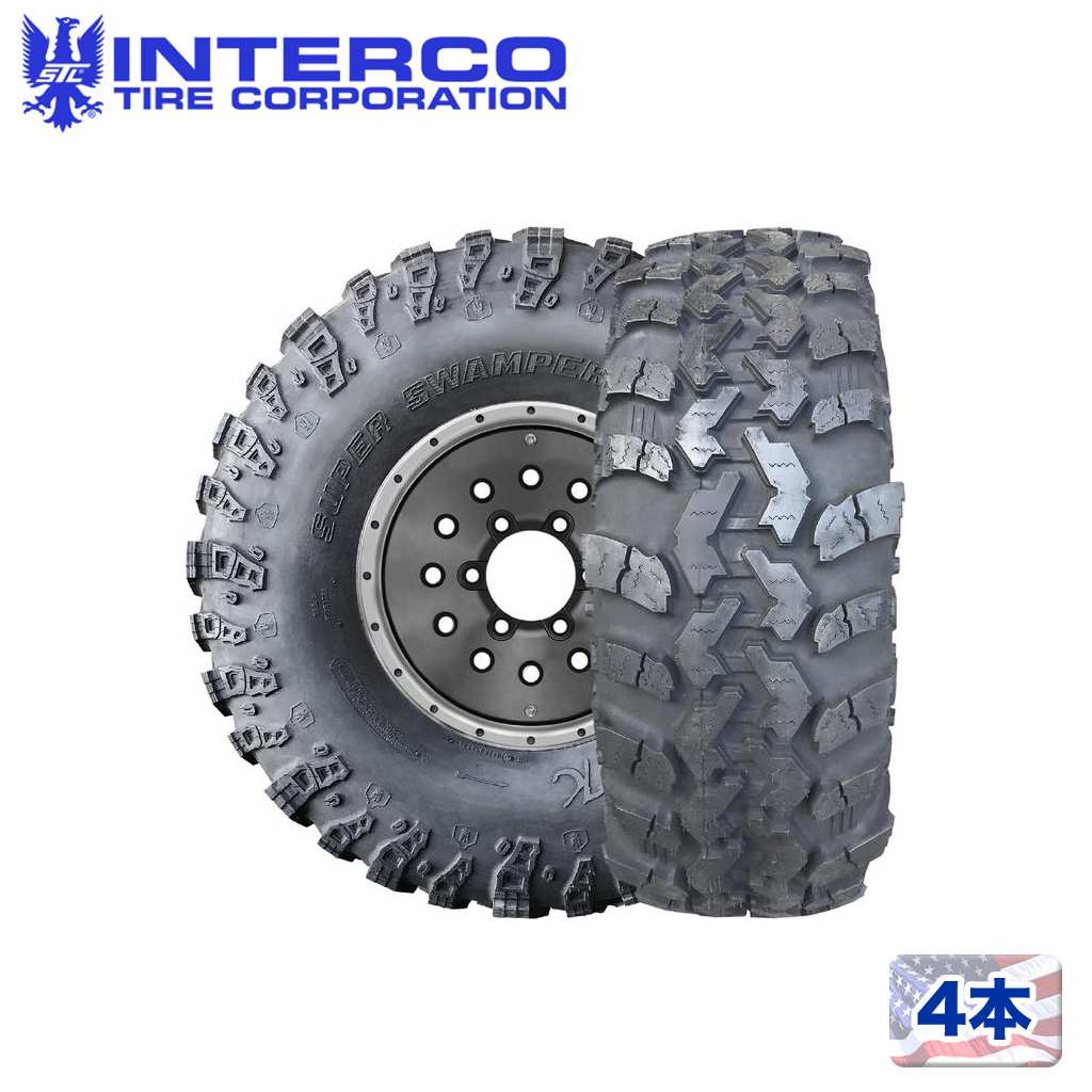 【INTERCO TIRE 正規品】 17インチタイヤ 4本 IROK-Bias 39.5×13.5/17 ブラックレター バイアス