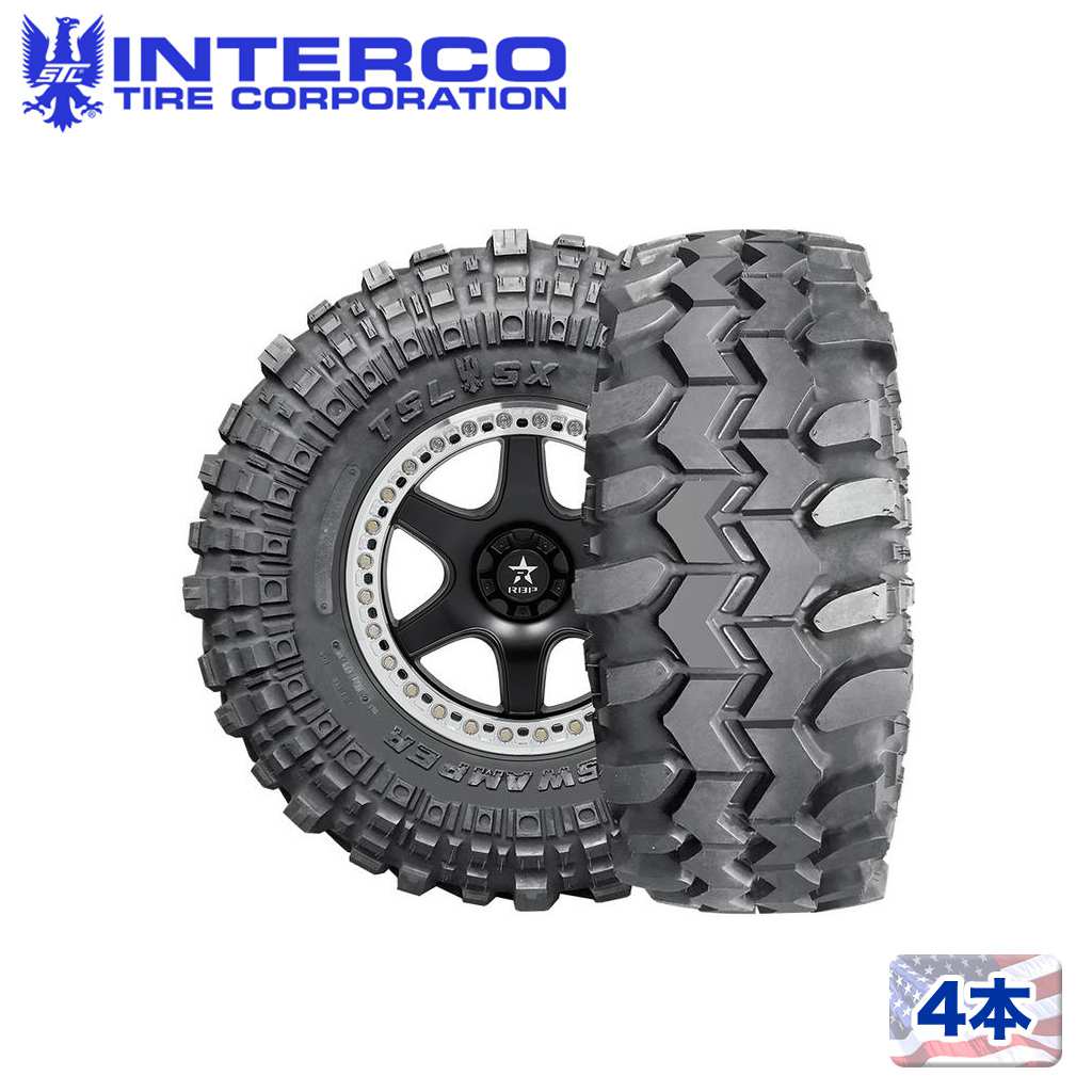 INTERCO Super Swamper TSL SX スワンパー 35X15.50-15LT 15インチ 4本　(VVT477)クレジットカード QRコード決済可能 Interco Super Swamper TSL SX LT 31X13.50-15 C (6 Ply)