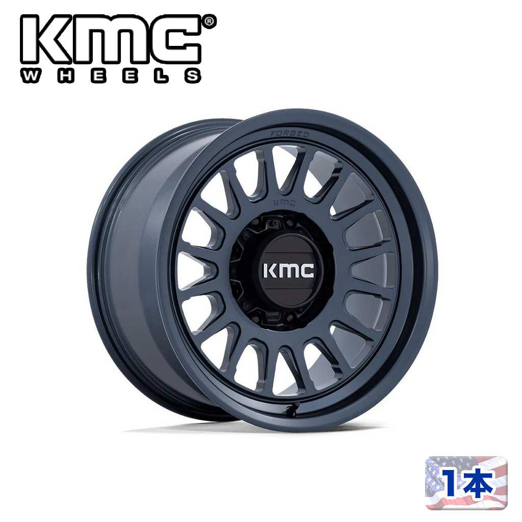 【KMC 正規品】18インチホイール 1本KM452 IMPACT FORGED MONOBLOCK 18&times;9 8H 180 +18 CB124.2METALLIC BLUE/メタリックブルー汎用/KM452LX18908818｜USATIRESHOP