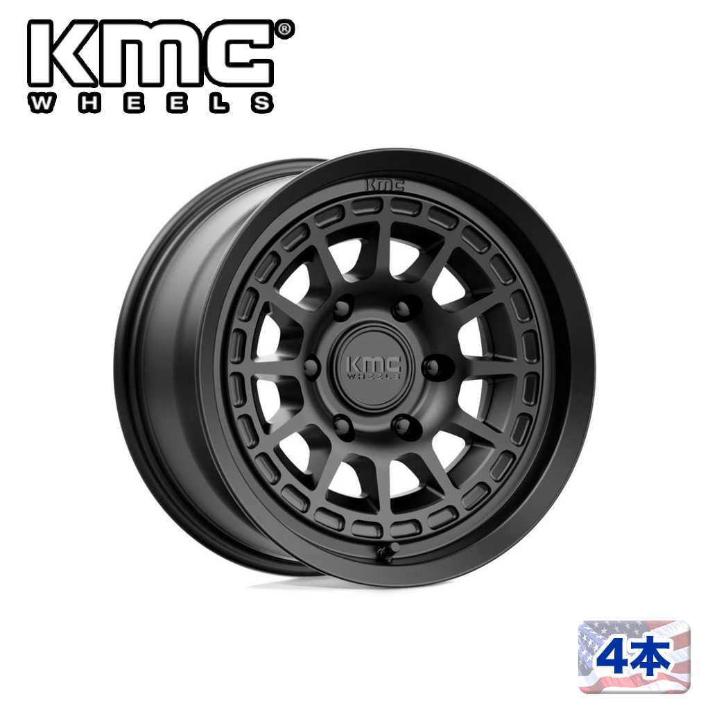 【KMC（ケーエムシー）日本販売代理店】17インチアルミホイール 4本汎用 KM719 CANYON SATIN BLACK17&times;8.5J 6H 139.7 &plusmn;0 CB106.1｜USATIRESHOP