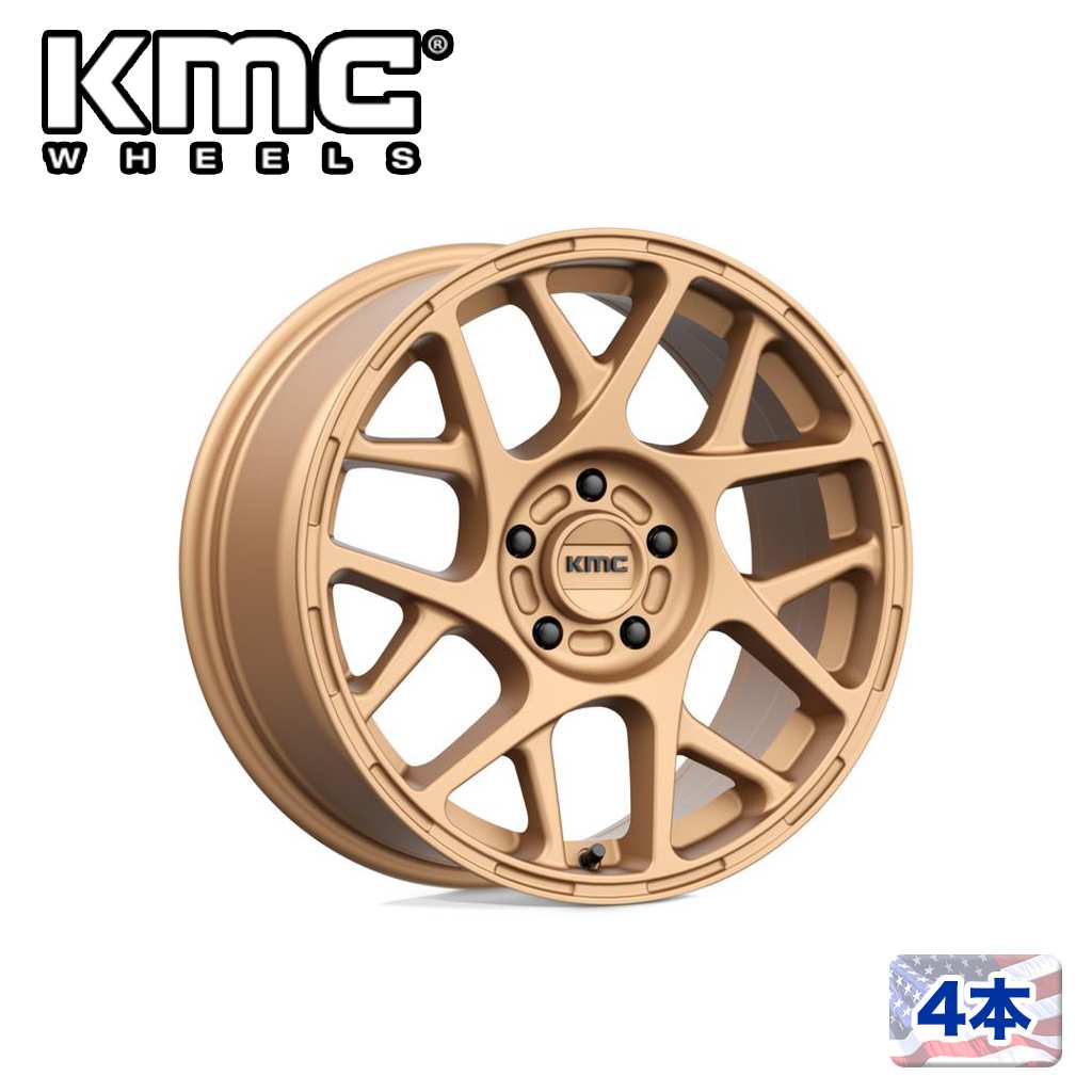 【KMC(ケーエムシー)日本販売代理店】17インチアルミホイール 4本汎用 KM708 BULLY MATTE BRONZE17×8J 5H 114.3 +38 CB72.56|USATIRESHOP